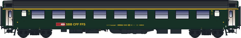 L.S. Models 472002 SBB UIC-X Am grün, Dach grau, Logo neu, Ep. Ivb